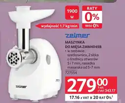 Selgros Maszynka do mielenia mięsa Zelmer oferta