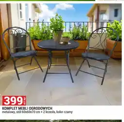 Merkury Market Komplet mebli ogrodowych metalowy oferta