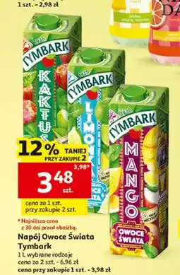 Auchan Napój Tymbark Owoce Świata Kaktus oferta