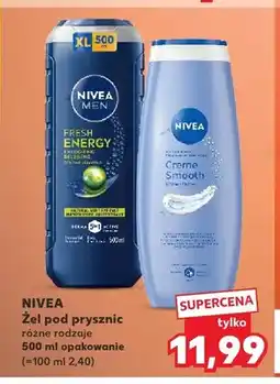 Kaufland Żel pod prysznic Nivea Men Fresh Energy oferta