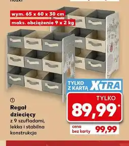 Kaufland Regał dziecięcy z 9 szufladami oferta