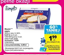 Carrefour Masło ekstra Simply oferta