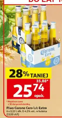 Auchan Piwo bezalkoholowe Corona Cero 6-pak oferta