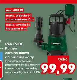 Kaufland Pompa zanurzeniowa do brudnej wody Parkside oferta