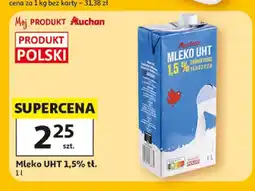 Auchan Mleko UHT 1,5% tł. Auchan oferta