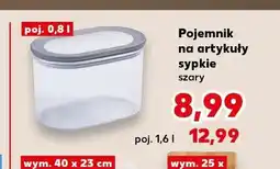 Kaufland Pojemnik na artykuły sypkie szary oferta
