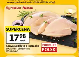 Auchan Sznycel z fileta z kurczaka Moj PRODUKT Auchan oferta