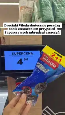 Biedronka Druciaki Vileda Glitzi Spiral oferta