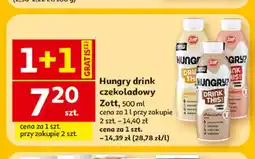 Auchan Napój mleczny Hungry drink czekoladowy Zott oferta