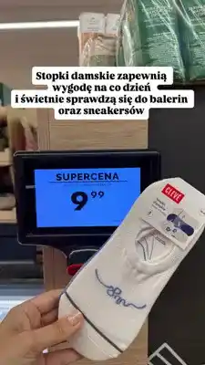 Biedronka Stopki damskie Clevé oferta