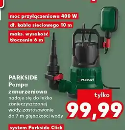 Kaufland Pompa zanurzeniowa Parkside oferta