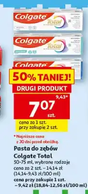 Auchan Pasta do zębów Colgate Total Active Prevention Fresh Mint oferta