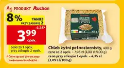 Auchan Chleb żytni pełnoziarnisty Auchan oferta