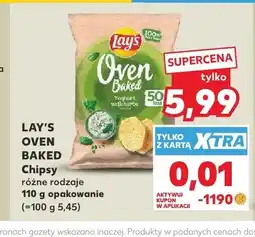 Kaufland Chipsy Lay's Oven Baked jogurt z ziołami oferta