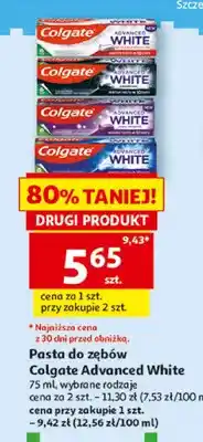 Auchan Pasta do zębów Colgate Advanced White oferta