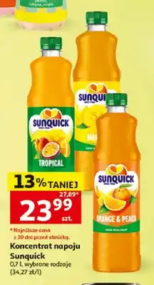 Auchan Koncentrat napoju Sunquick Tropical oferta