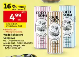 Auchan Woda kokosowa Cocosova Lychee oferta