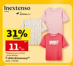 Auchan T-shirt dziewczęcy Inextenso oferta