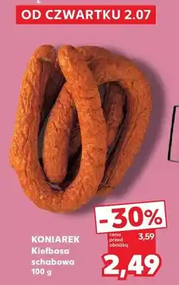 Kaufland Kiełbasa schabowa Koniarek oferta