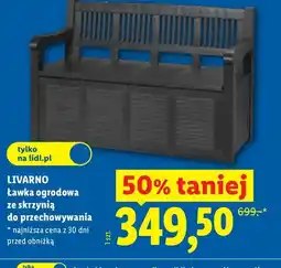 Lidl Ławka ogrodowa ze skrzynią do przechowywania LIVARNO oferta