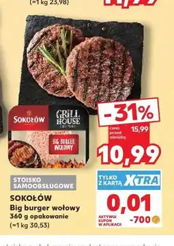 Kaufland Big burger wołowy Sokołów oferta