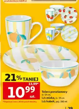 Auchan Talerz porcelanowy oferta