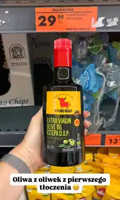 Biedronka Oliwa z oliwek Extra Virgin El Toro Rojo Estepa D.O.P oferta