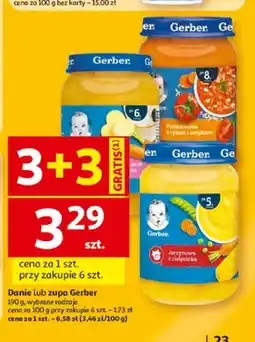 Auchan Danie Jarzynowa z cielęciną Gerber oferta
