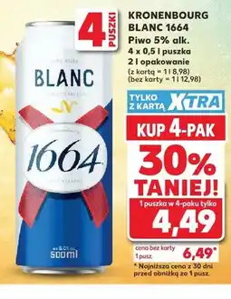 Kaufland Piwo Kronenbourg 1664 Blanc 4-pak oferta