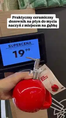 Biedronka Ceramiczny dozownik do mydła Smukee Home oferta