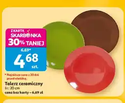 Auchan Talerz ceramiczny oferta