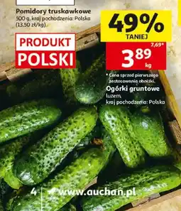 Auchan Ogórki gruntowe polskie oferta