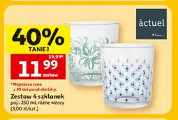 Auchan Zestaw szklanek Actuel 4-pak oferta