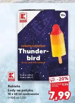 Kaufland Lody na patyku Rakietka K-Classic oferta