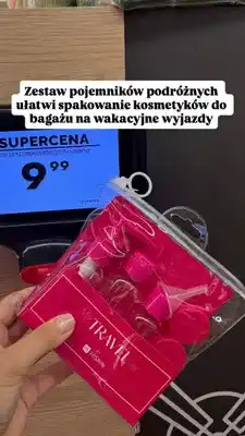 Biedronka Zestaw pojemników podróżnych Hiskin My Travel Set oferta