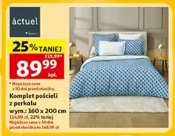 Auchan Komplet pościeli z perkalu actuel 160x200 cm oferta