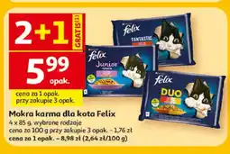 Auchan Mokra karma dla kota Felix 4-pak oferta