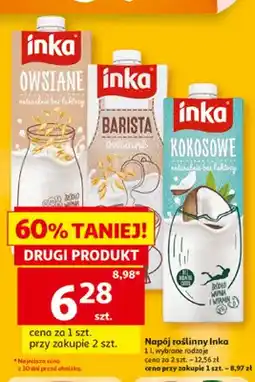 Auchan Napój roślinny owsiany Inka oferta