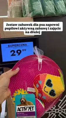 Biedronka Zestaw zabawek dla psa Activ Pet oferta