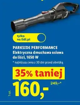 Lidl Elektryczna dmuchawa osiowa do liści PARKSIDE PERFORMANCE oferta
