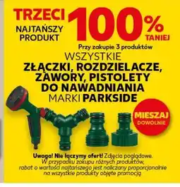 Kaufland PARKSIDE Złączki, rozdzielacze, zawory, pistolety do nawadniania oferta