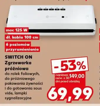 Kaufland SWITCH ON Zgrzewarka próżniowa oferta