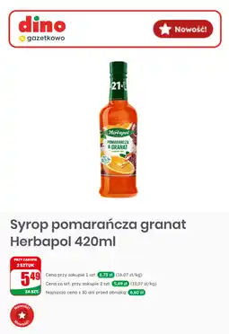 Dino Syrop pomarańcza granat Herbapol oferta