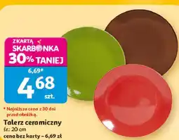 Auchan Talerz ceramiczny śr.: 20 cm oferta