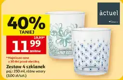Auchan Zestaw 4 szklanek actuel oferta