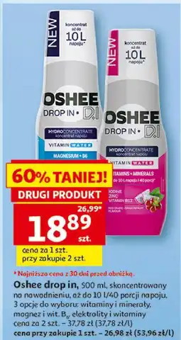 Auchan Oshee drop in, 500 ml, skoncentrowany na nawodnieniu oferta