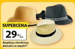 Auchan Kapelusz słomkowy damski lub męski Inextenso oferta