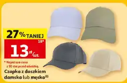 Auchan Czapka z daszkiem damska lub męska Inextenso oferta