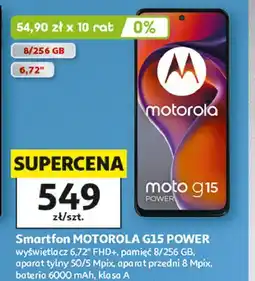 Auchan Smartfon MOTOROLA G15 POWER oferta