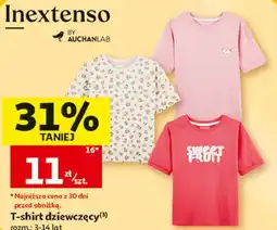 Auchan T-shirt dziewczęcy oferta